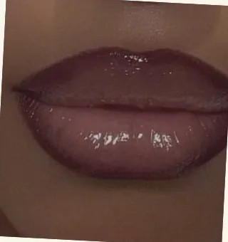A deep wine lip liner