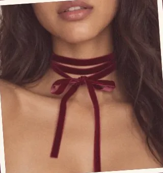 A velvet ribbon
