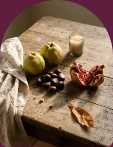 A fig candle