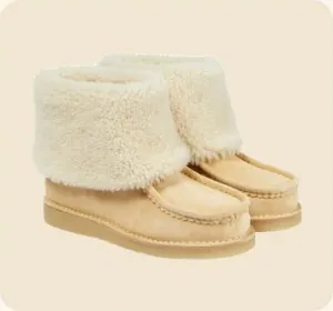 Shearling-lined boots